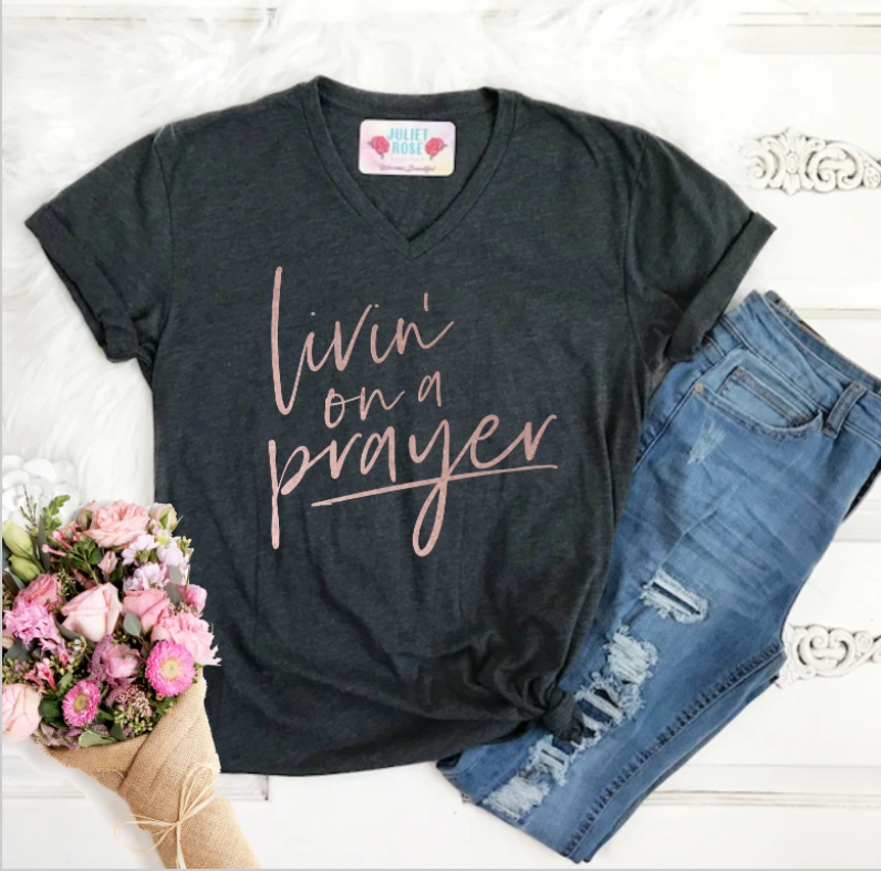 Living On A Prayer Graphic T-Shirt