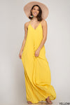 Hello Sunshine Pleated Maxi Dress